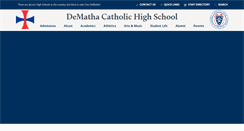 Desktop Screenshot of dematha.org