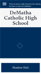 Mobile Screenshot of dematha.org