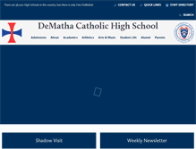 Tablet Screenshot of dematha.org